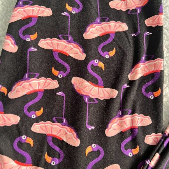 Lularoe Flamingo Tutu Leggings Size OS - Picture 2 of 3